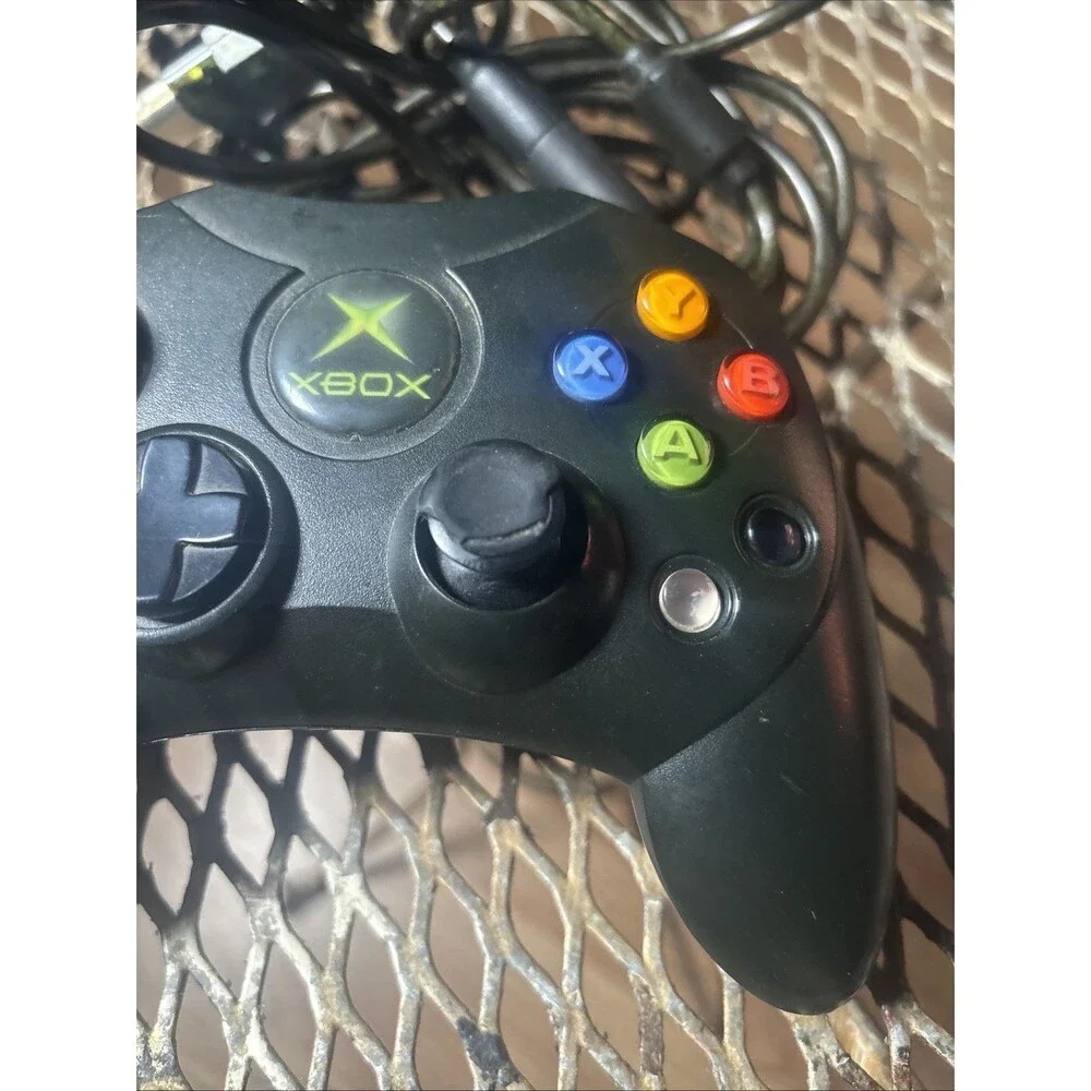 Xbox Duke Controller OEM Microsoft Original X08-17160 With Breakaway Cable WORKS